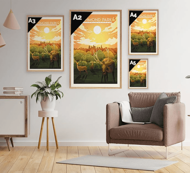 Richmond Park Wall Art Print