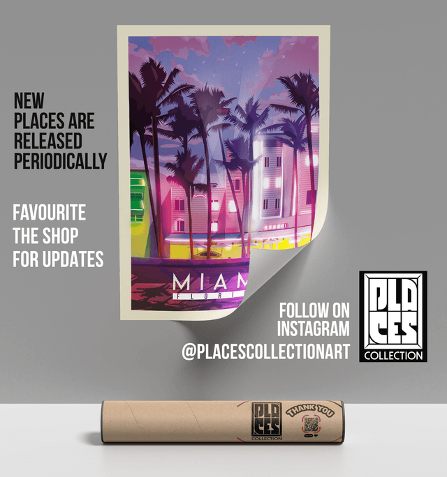 Miami Wall Art Print