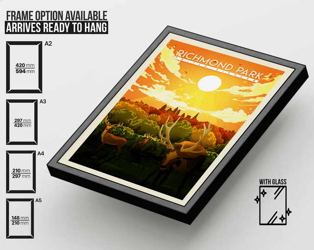 Richmond Park Wall Art Print